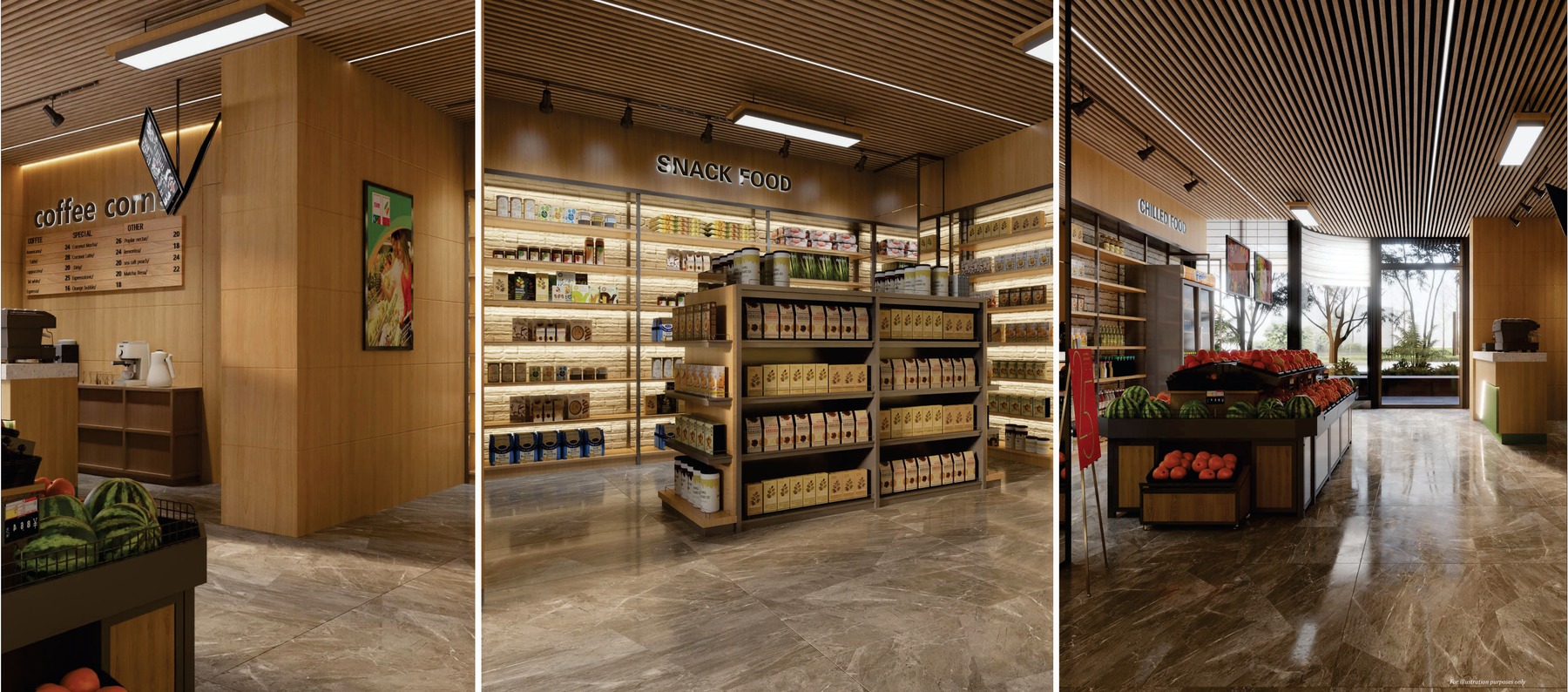 Coffee, Snacks & Retail